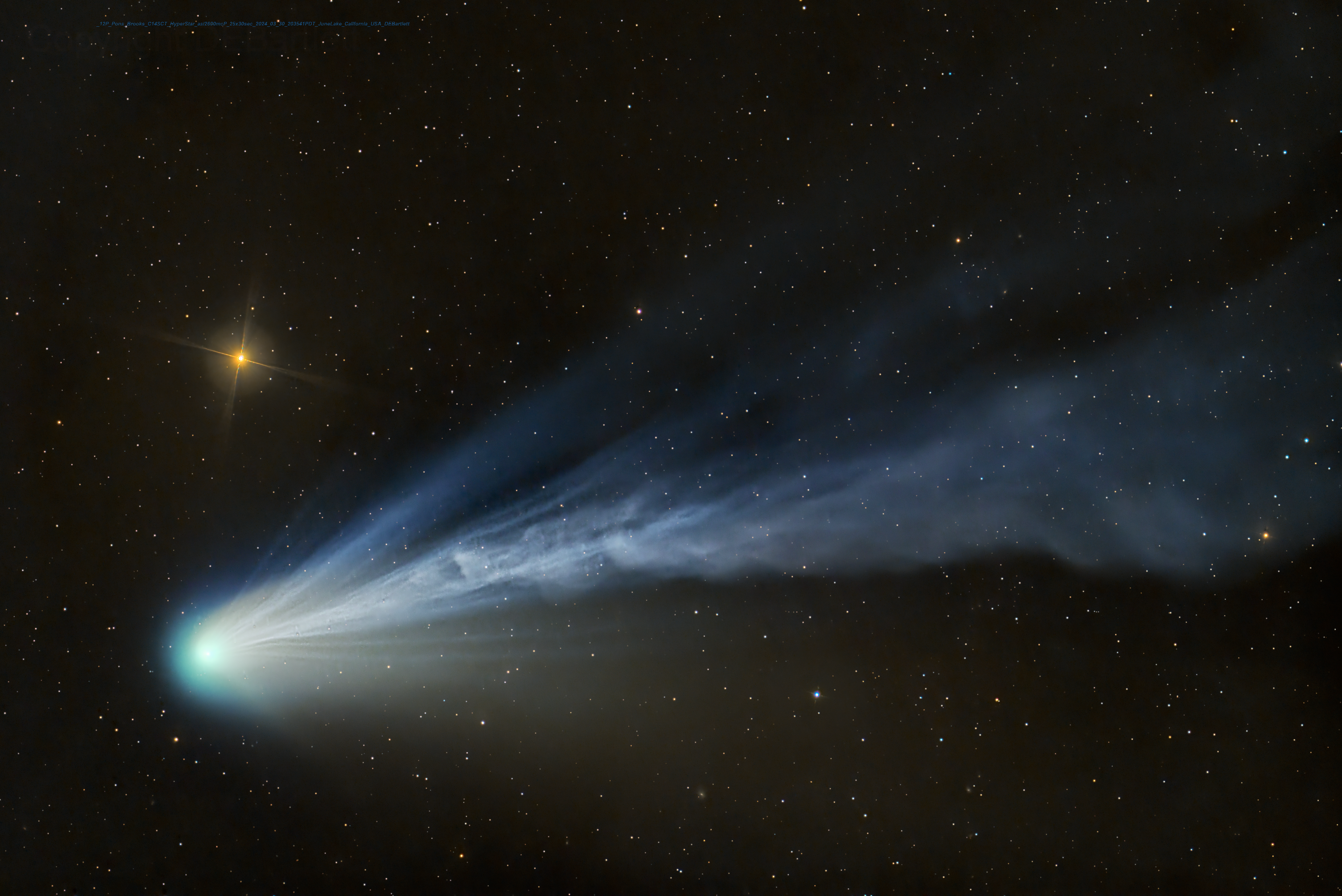Closeup of comet 12P/Pons-Brooks